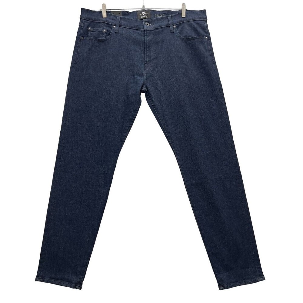 7 FOR ALL MANKIND Mens Luxe Sport Paxtyn Skinny Denim Jeans Sz 40 Blue NWT. 0065